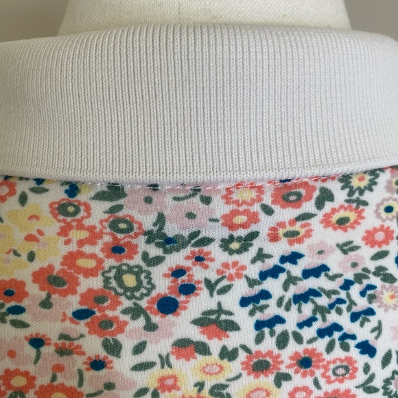 Lands' End Women's Soft Field Floral Supima Cotton Polo Shirt. Sz 2X - Picture 6 of 12